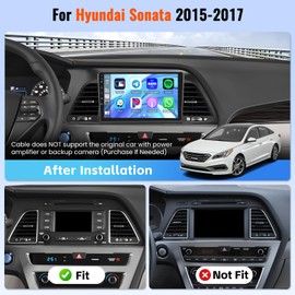 Realdio [4+64G] Car Stereo Radio for Hyundai Sonata 2015 2016 2017 with Wireless CarPlay Android Auto MirrorLink 32EQ Bluetooth 5.0
