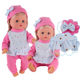 6pcs for 9-10-11 Inch Alive Baby Doll Clothes Dress Reborn Newborn Baby Doll Accessories Gown Costumes Outfits Xmas Gift-wrap