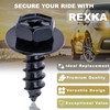 Rexka 10pcs Bumper Cover Mud Guard Rocker Molding Screw Bolt