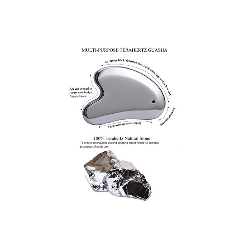 SAEEYCUE Terahertz Stone Gua Sha Scraping Tools Lymphatic Drainage Massager