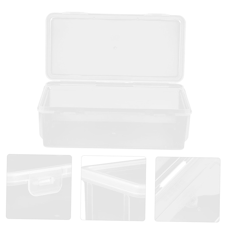 SHOWERORO 2pcs Desktop Storage Box Set Versatile Plastic Organizer for
