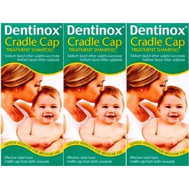 Dentinox Cradle Cap Treatment Shampoo 125ml x 3 Packs