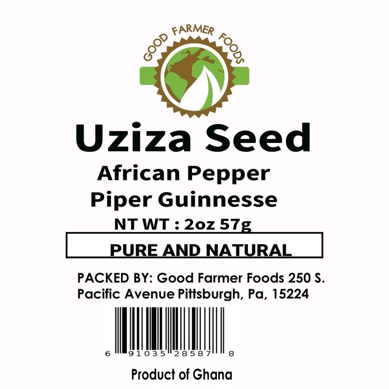 Good Farmer Foods Uziza Seeds| African Pepper| Piper Guinneesse| 2oz|