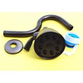 8 Jet Giessdorf Shower Head with High Rise Arm-Oil Rubbed Bronze