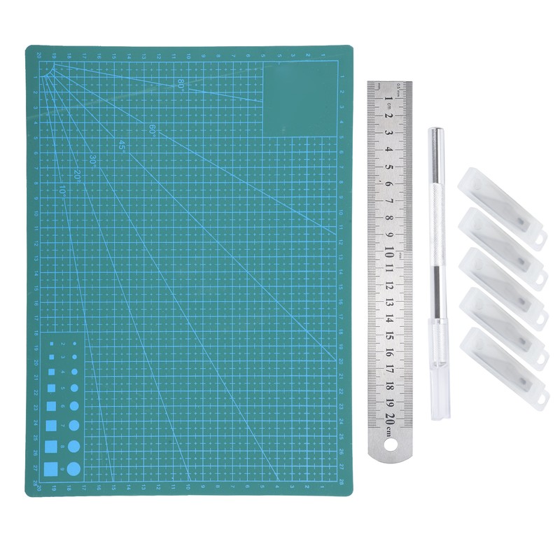 Cutting Mat A4 with Blade Model Cut Pad Craft Paper