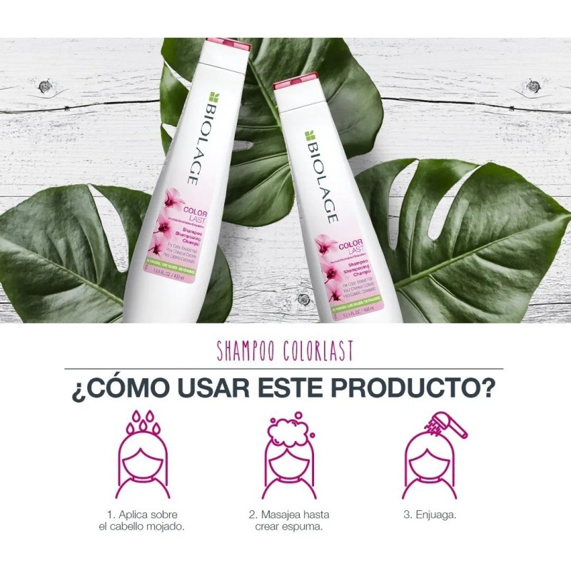 Shampoo Biolage Vegano Para Cabello Teñido Colorlast 1l