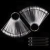 100 PCS False Nail Sticks Fan-Shaped Nail Art Tips Nail