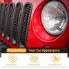 Hoolcar Front Grill Mesh Inserts Clip-in Honeycomb Grille Guard Cover
