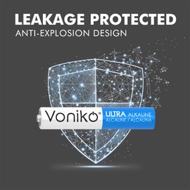 Voniko – Premium Grade AAAA Batteries (8 Pack) – Ultra Long Lasting, 5-Year Shelf Life, Leakproof 1.5V AAAA Alkaline Battery – Perfect for Cameras, Glucose and Stylus Pens, and More