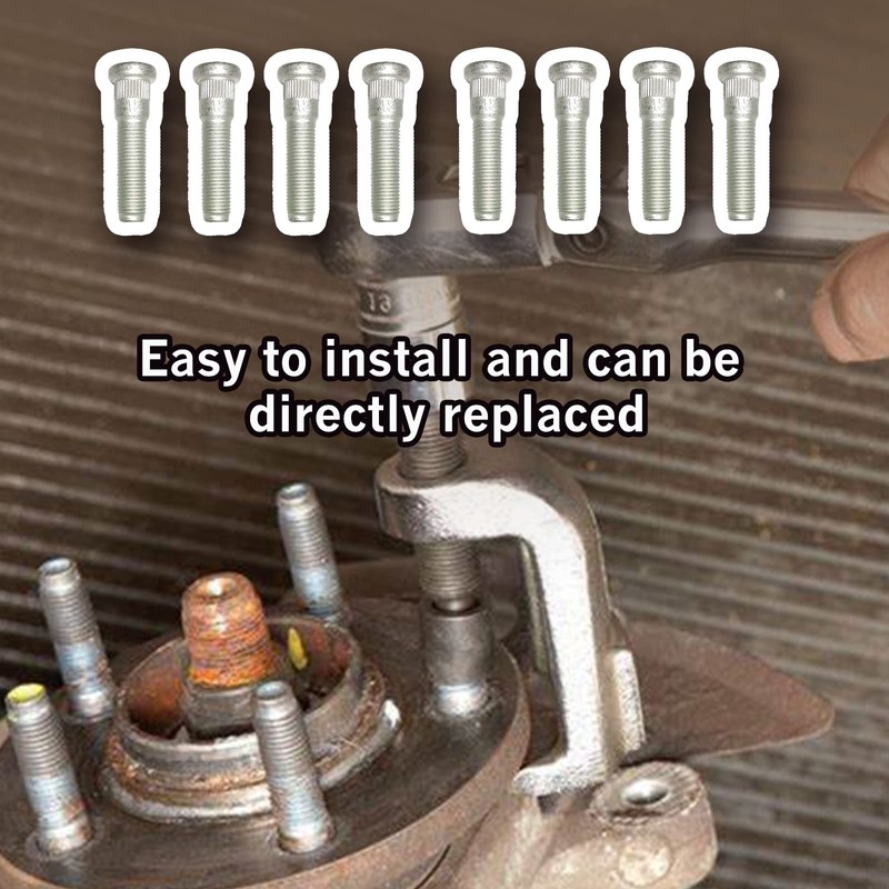8 Pcs Front or Rear Wheel Stud Fit for Dodge