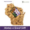 Totally Bamboo Destination Wisconsin State Shaped Serving and Cutting Board,