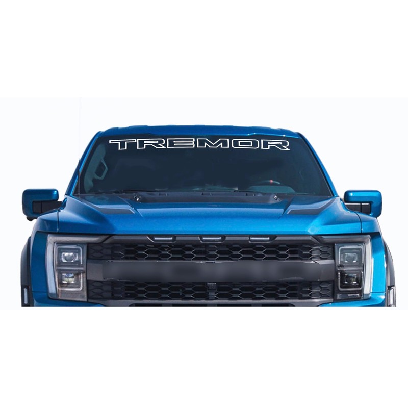 Truck windshlied top Tremor Vinyl Decal Stickers Style Windshield Banner