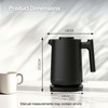 HoJang Small Electric Kettle 0.8L, 800W 6H Physical Insulation, Airtight