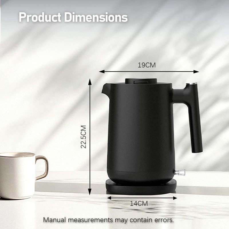 HoJang Small Electric Kettle 0.8L, 800W 6H Physical Insulation, Airtight
