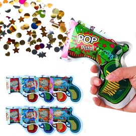 SSyang Pack of 20 Confetti Cannon, Party Confetti Gun, Popper Confetti Gun, Wedding Confetti Cannon, Confetti Gun Ammunition, Used for Birthdays, Weddings, Parties