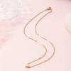 Gold Initial A Heart Necklace Dainty Letter Heart Choker Necklace