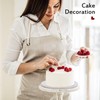 Bekoetoz 10-Pack Round White Cake Drum Board 10 Inch Sturdy