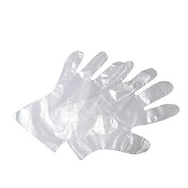 VIRSUS 500 Clear Disposable Polyethylene Gloves. Universal Disposable Food Cleaning Gloves