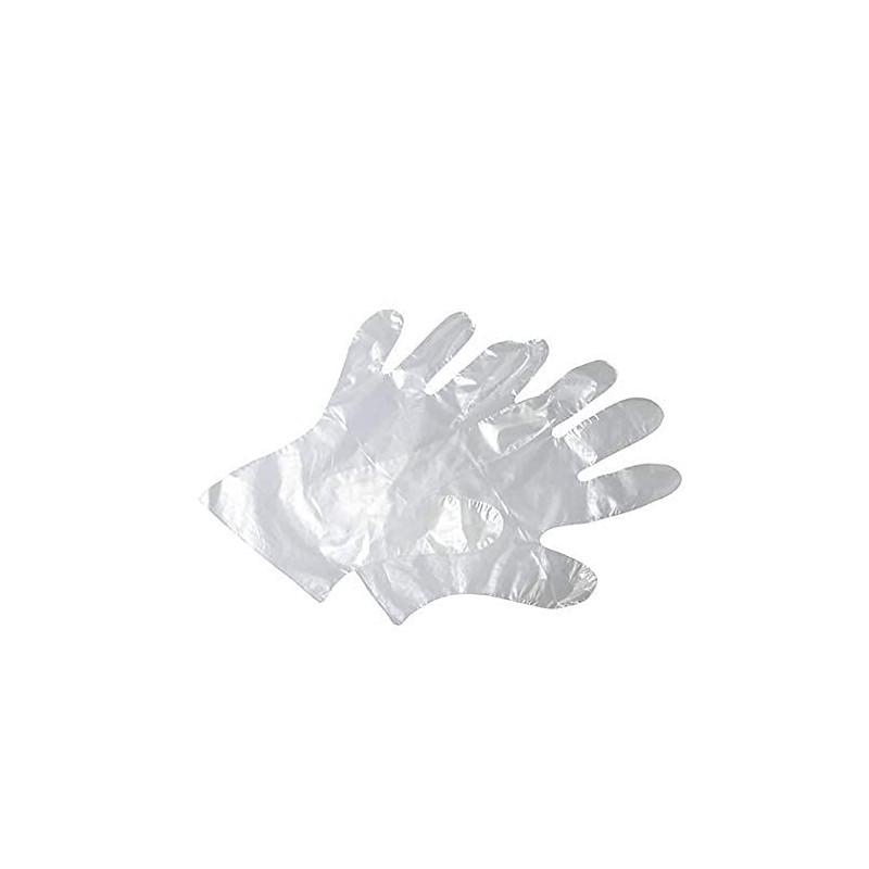 VIRSUS 500 Clear Disposable Polyethylene Gloves. Universal Disposable Food Cleaning
