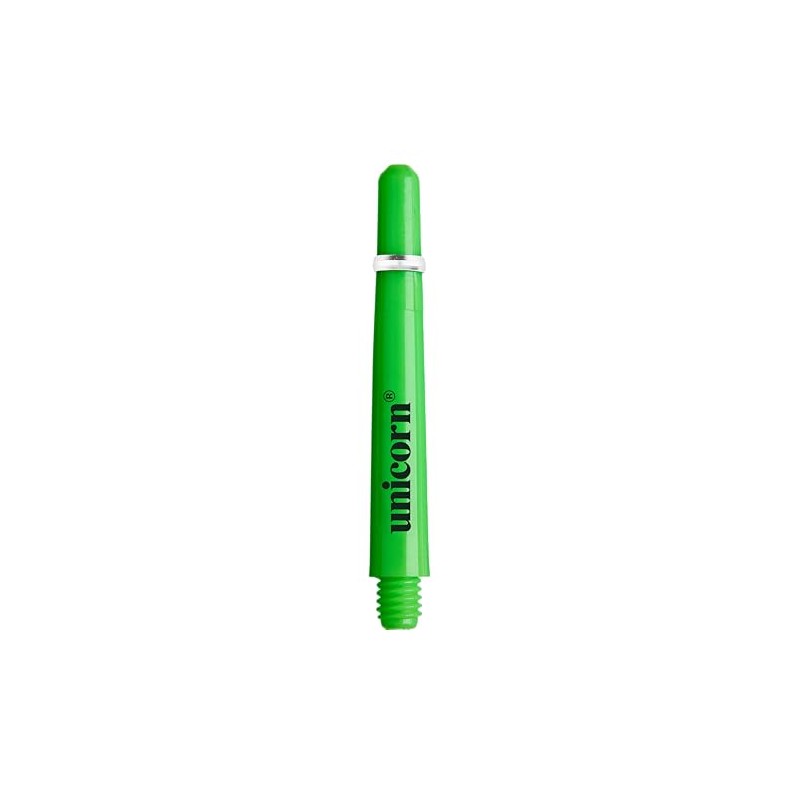 Unicorn Gripper 4 Neon Dart-Schäfte, grün, Ultra Short