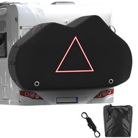 Bike Cover for Transport 2Bikes Outdoor Bike Covers for 2 Bikes on Rear Bike Rack Transport Heavy Duty Waterproof, 420D Bicycle Rack Covers for 2 Bikes on Car Hitch Travel Storage