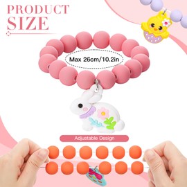 Soleebee Pack of 10 Children's Friendship Bracelets, Adjustable Braided Bracelets, Colourful Beads, Stretch Boho Bracelets Set, Children's Jewellery for Girls, Children, Party Bags, Birthday Party