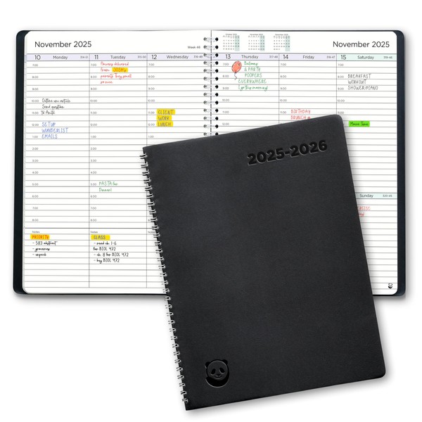 Academic Diary 2025-2026 by Smart Panda - A4 Diary, Week