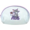 Tees Factory TJ-5544327BL Tom and Jerry Mesh Round Pouch, Blue,