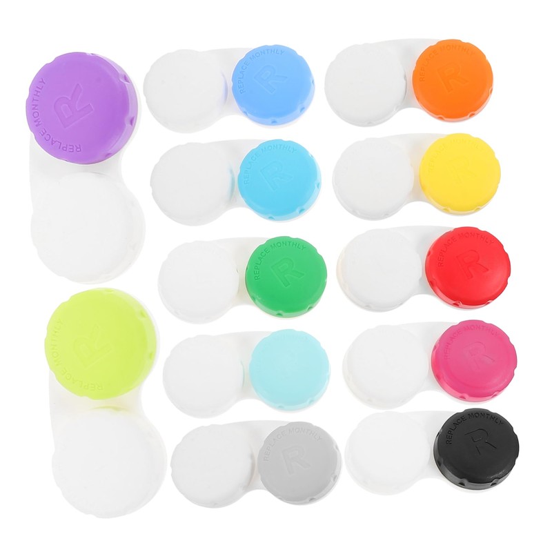 Ipetboom 2sets 12pcs Cosmetic Holder Durable Case with Tight Seal