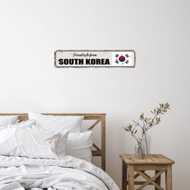 Proud to Be from South Korea Garage Home Wall Decor Words Letter Stickers International Bunting Banner Removable Wall Decal for School Garage Bike Doors Vinyl 22in