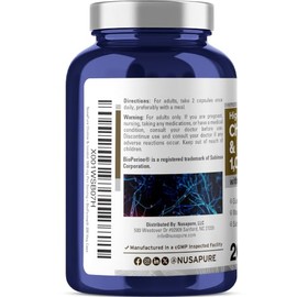 Colina e inositol 1000 mg - 200 cápsulas vegetales (100% vegetariano, sin OMG y sin gluten)