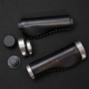 THEODORE CYCLE GRIP Bicycle Grips Italian Genuine Leather (128 Black)