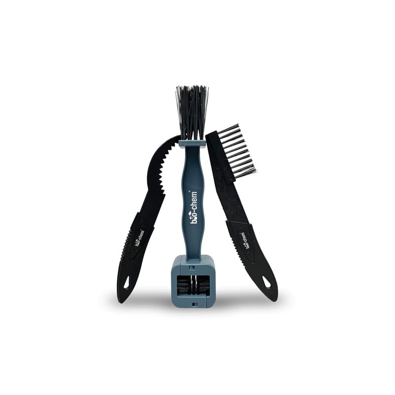 bio-chem Bicycle Brush Set 3 Pieces - Sprocket Brush, Chain
