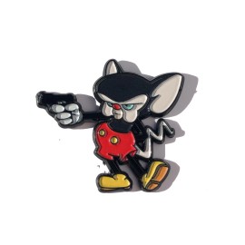 Mick - Pinkie Mashup Rodent HAT PIN Lapel Brooch