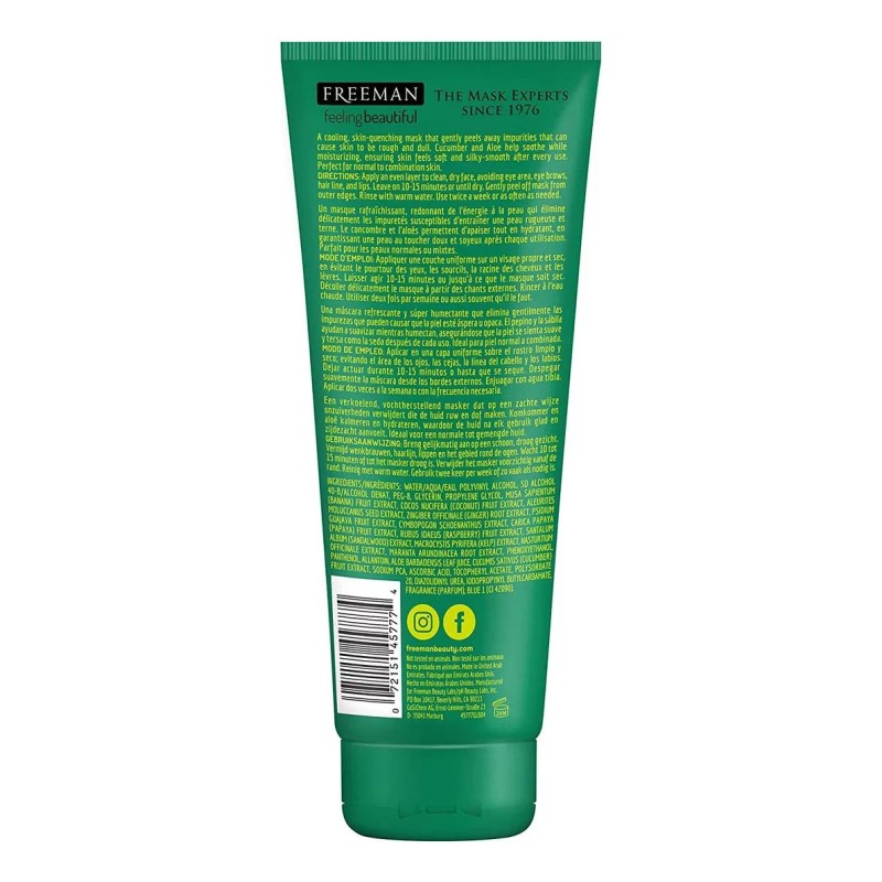 Feeling Beautiful Freeman Feeling Beautiful Cucumber Peel-off Gel Mask, 6-ounc