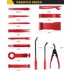 Poraxy Trim Removal Tool,120Pcs Car Panel Door Audio Removal Tool