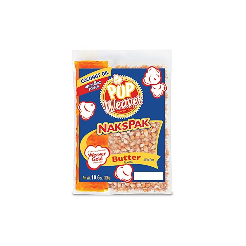 Pop Weaver Naks Pak - 10.6oz Butter Flavored Coconut Oil