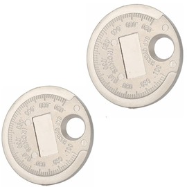 2PCS Spark Plug Gap Tool,Wire Spark Plug Gap Gauge Tool 0.020 to 0.100 Range Spark Plug Gauge Measuring Tool,Spark Plug Gapping Tool