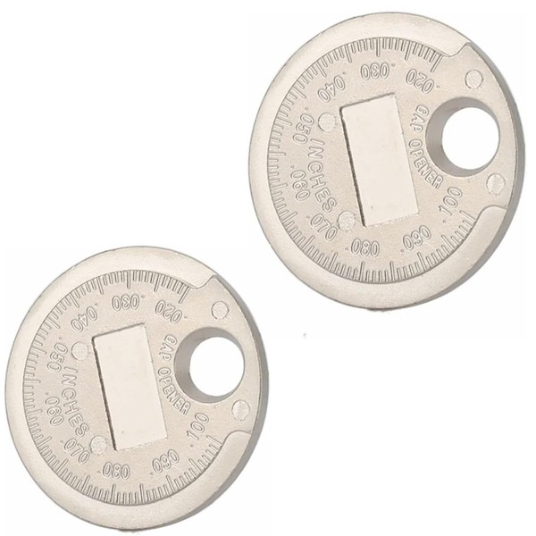 2PCS Spark Plug Gap Tool,Wire Spark Plug Gap Gauge Tool