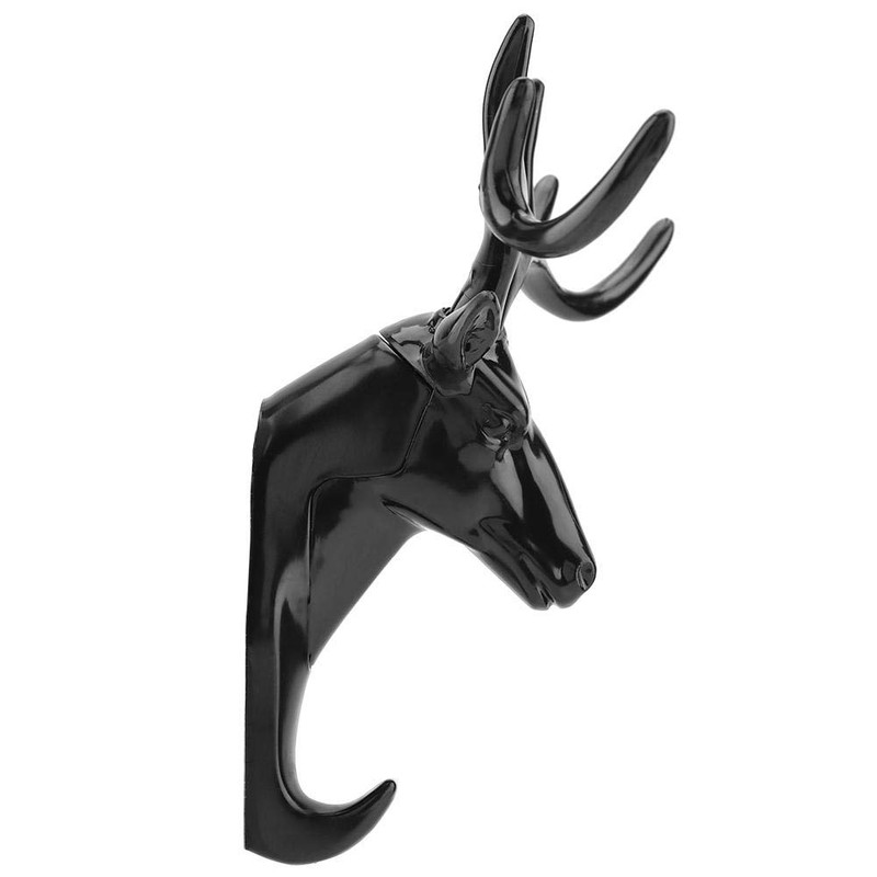 Duokon Animals Deer Head Hook Hanger Rack Holder Wall Mount