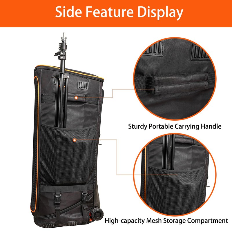 Jeachan Speaker Bag Rugged Speaker Bag Carry Case Compatible with
