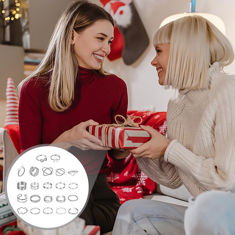 TYGFRT 22 Adjustable Rings, 1 Storage Bag, Ladies Thumb Ring,