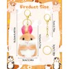 RAYNAG Set of 2 Bunny Keychain Cute Plush Rabbit Keychains