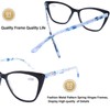 AQWANO Stylish Cat Eye Computer Reading Glasses Women, Oversized Designer