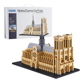Kadablk Big Architecture France Notre Dame de Paris Construction Kit,Mini DIY STEM Assembly Toys for Adults & Kids Skyscraper Building Blocks Set,Micro Blocks Set,7380PCS,Landmark Model…