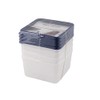 Westmark" Trio Deep Freezing Container Set, Polyethylene Transparent/Blue, 11.3 x