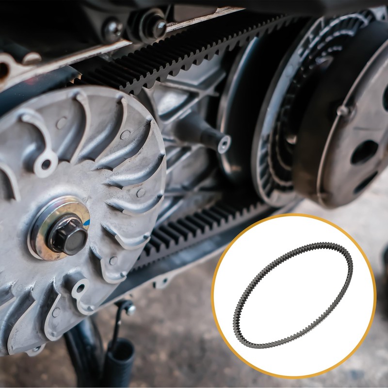 Partuto Drive Belt No.23100MEF003 Motorcycle V-Belt for Honda FJS400 Silver