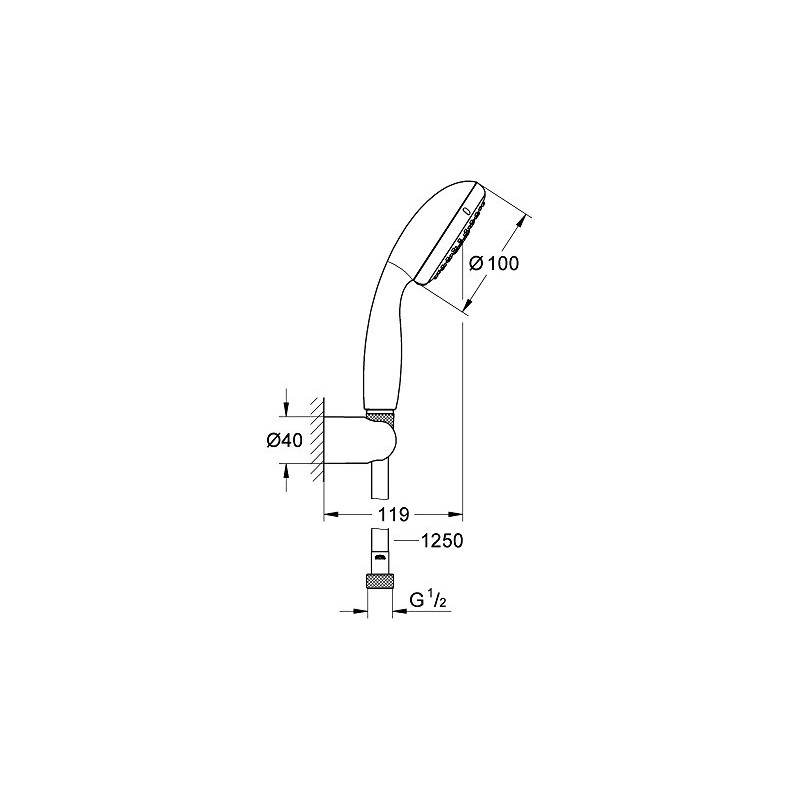 Grohe Tempesta 100, Shower and Shower System