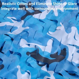 MOCNT Camouflage Net Blue Ocean Camouflage Net Camouflage Net Hunting Camo Camouflage Army Camouflage Net Camping Sun Protection Privacy Screen Decoration Garden Hide Car Cover 2 m x 3 m