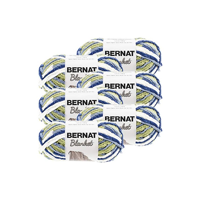 Bernat Blanket Yarn-6/Pk-Oceanside, 6/Pk, Oceanside 6 Pack